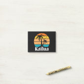Kailua Retro  Post-it® Notes (Op bureau)