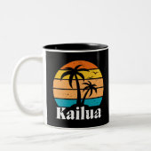 Kailua Retro Tweekleurige Koffiemok (Links)