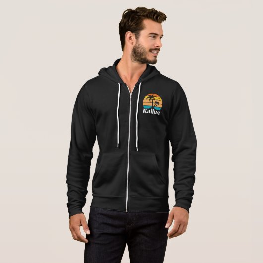 Kailua Retro Vintage Hoodie (Voorkant volledig)