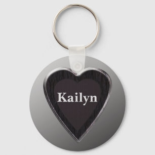 Kailyn Gepersonaliseerde Hart Sleutelhanger door 3