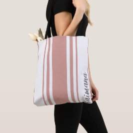 Kaimana Minimalist Strepen Monogram Tote Bag