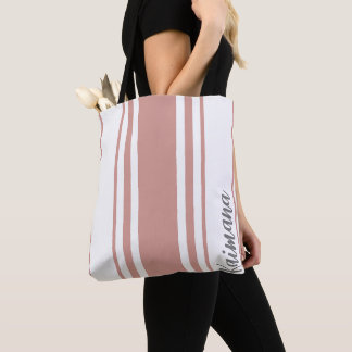 Kaimana Minimalist Strepen Monogram Tote Bag