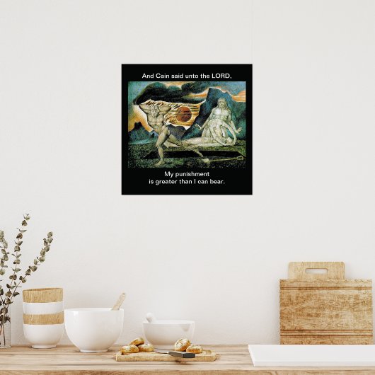 Kain en Abel - Poster (Keuken)