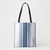 Kainoa minimalistische strepen monogram tote bag (Voorkant)