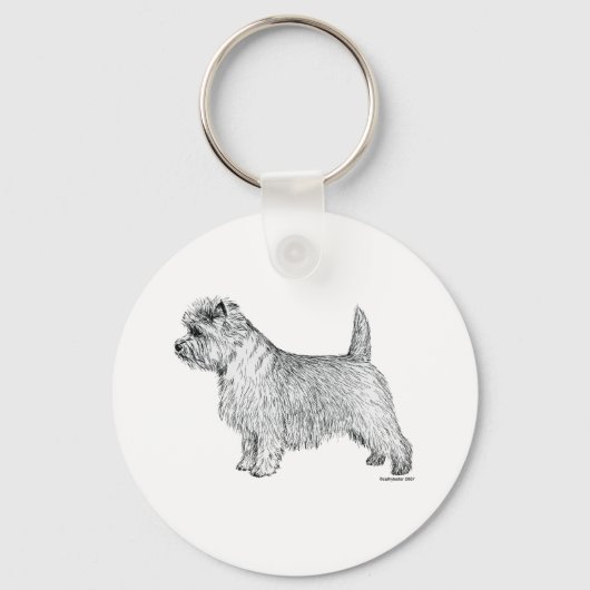 Kairn Terrier Side Sleutelhanger (Voorkant)