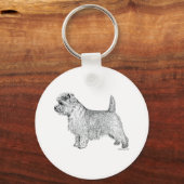 Kairn Terrier Side Sleutelhanger (Voorkant)