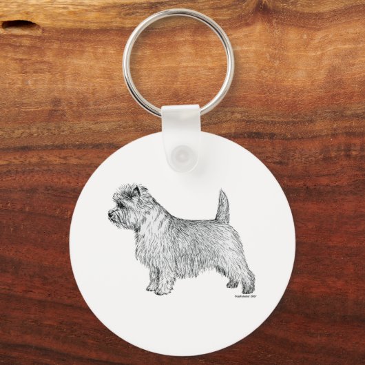 Kairn Terrier Side Sleutelhanger (Voorkant)