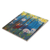 Kairos Woman and Unicorn Original Art Tegeltje (Zijkant)