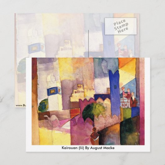 Kairouan (III) van August Macke Briefkaart (Voorkant / Achterkant)