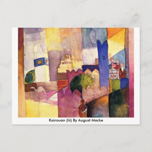 Kairouan (III) van August Macke Briefkaart (Voorkant)