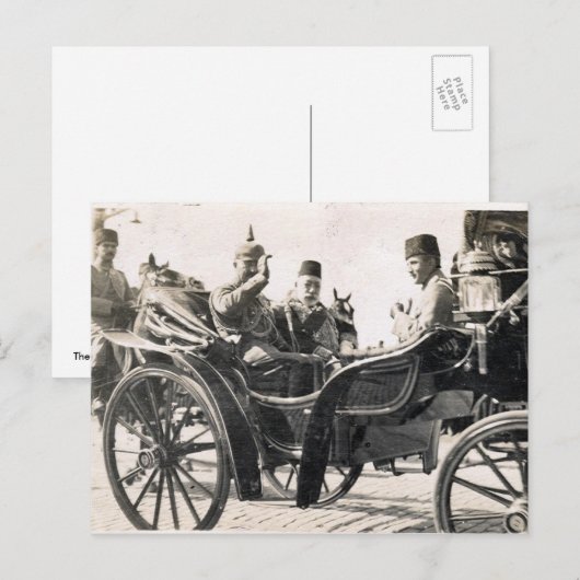 Kaiser en Sultan Briefkaart (Voorkant / Achterkant)