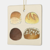 Kaiser Pumpernickel Sandwich Bread Dinner Rolls Keramisch Ornament (Links)