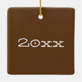 Kaiser Pumpernickel Sandwich Bread Dinner Rolls Keramisch Ornament (Achterkant)