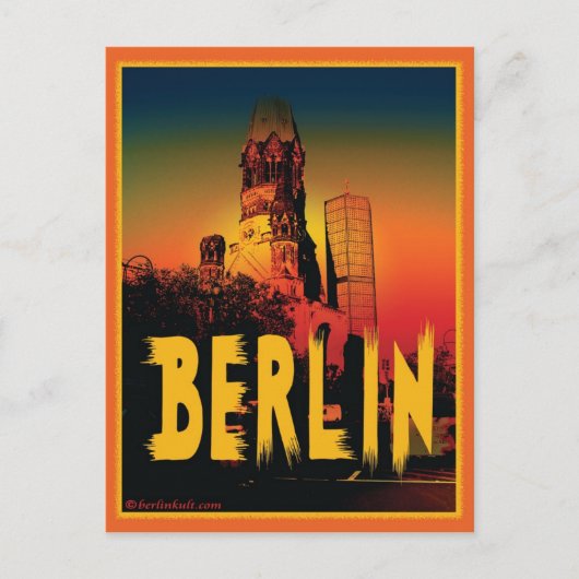 Kaiser-Wilhelm-Gedächtniskirche in Berlijn Briefkaart (Voorkant)