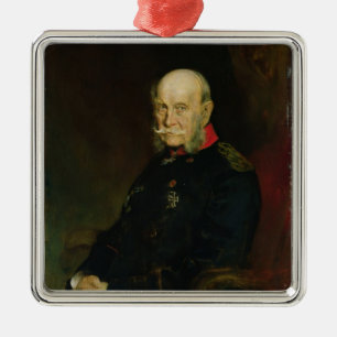 Kaiser Wilhelm I , 1888 Metalen Ornament