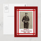 Kaiser Wilhelm II 1859-1941 Briefkaart (Voorkant / Achterkant)