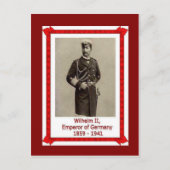 Kaiser Wilhelm II 1859-1941 Briefkaart (Voorkant)