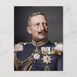 Kaiser Wilhelm II 1908 gekleurd Briefkaart