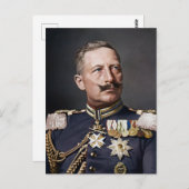 Kaiser Wilhelm II 1908 gekleurd Briefkaart (Voorkant / Achterkant)