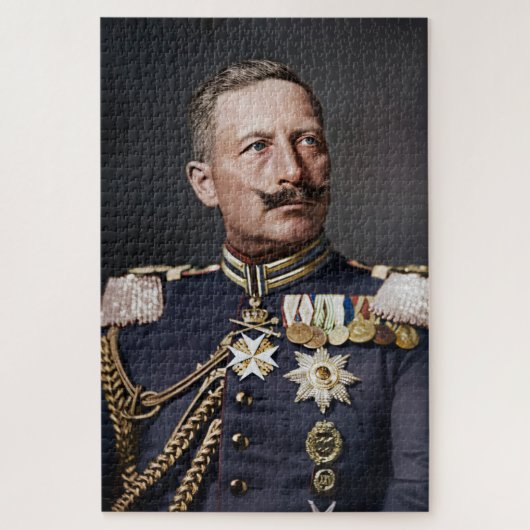 Kaiser Wilhelm II 1908 gekleurd Legpuzzel (Verticaal)
