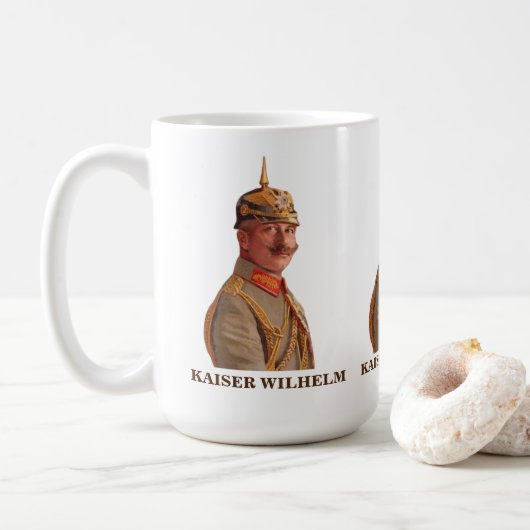 Kaiser Wilhelm II, keizer van de Mok Gift (Met donut)