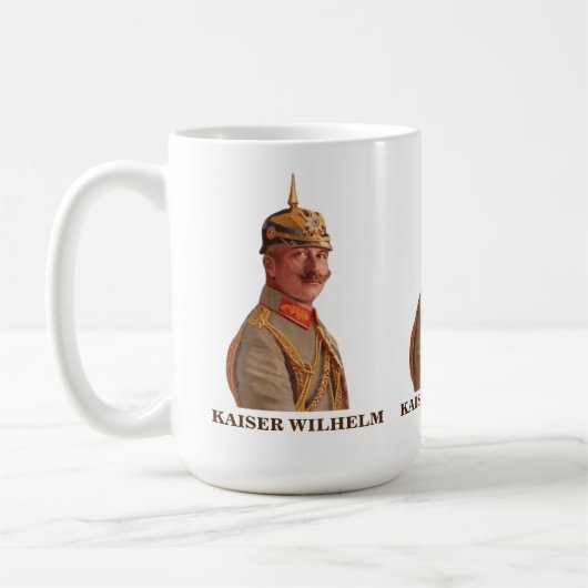 Kaiser Wilhelm II, keizer van de Mok Gift (Links)