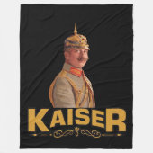 Kaiser Wilhelm II, keizer van Duitsland Fleece Deken (Voorkant)