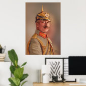 Kaiser Wilhelm II, keizer van Duitsland m/handteke Poster (Thuiskantoor)