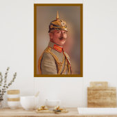 Kaiser Wilhelm II, keizer van Duitsland, met handt Poster (Keuken)