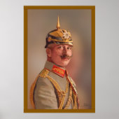 Kaiser Wilhelm II, keizer van Duitsland, met handt Poster (Voorkant)