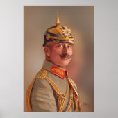Kaiser Wilhelm II, keizer van Duitsland, met handt Poster (Voorkant)