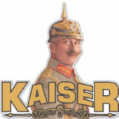 Kaiser Wilhelm II, keizer van Duitsland Sticker (Voorkant)