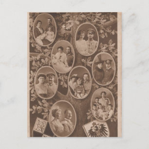 KAISER WILHELM II met zijn familie #024D Briefkaart