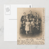 KAISER WILHELM II met zijn gezin #017D Briefkaart (Voorkant / Achterkant)