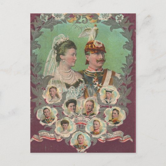 KAISER WILHELM II met zijn gezin #019D Briefkaart (Voorkant)