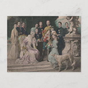 KAISER WILHELM II met zijn gezin #021D Briefkaart