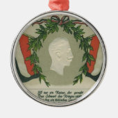 Kaiser Wilhelm II Metalen Ornament (Voorkant)