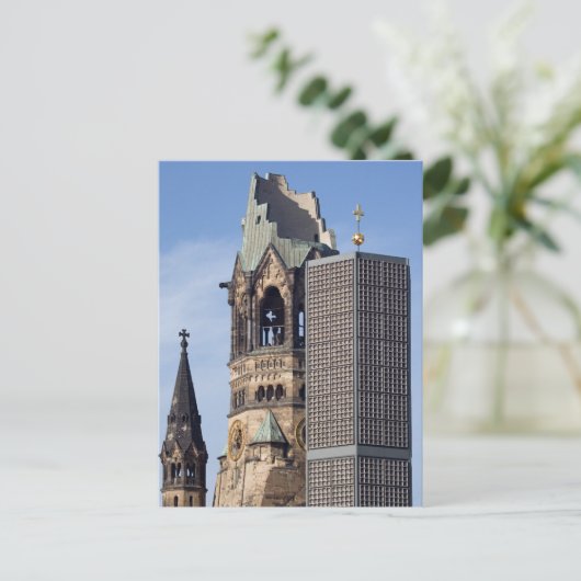 Kaiser Wilhelm Memorial Church in Berlijn Briefkaart (Staand voorkant)