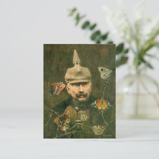Kaiser Wilhelm Surreal Briefkaart (Staand voorkant)