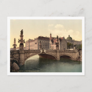 Kaiser Wilhelms Bridge, Berlijn, Duitsland Briefkaart