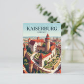 Kaiserburg Duitsland Briefkaart (Staand voorkant)