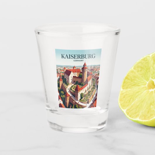Kaiserburg Duitsland Shot Glas (Voorkant)
