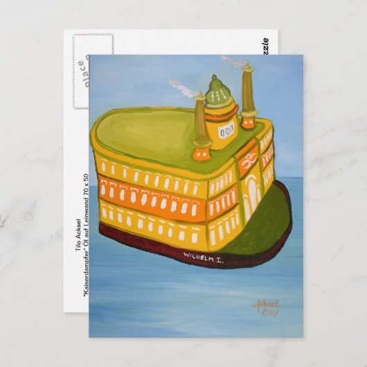 Kaiserdampfer Briefkaart (Voorkant / Achterkant)