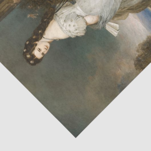 Kaiserin Elisabeth van Franz Xaver Winterhalter Tissuepapier (Detail)