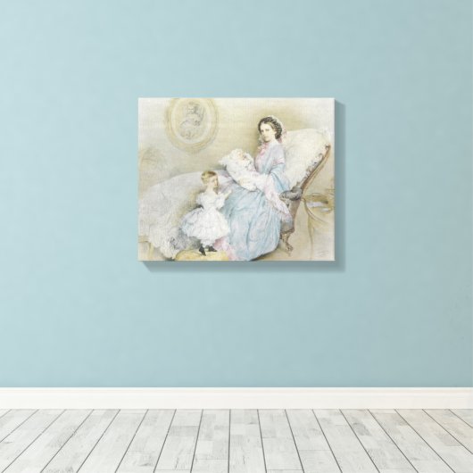 Kaiserin Elisabeth von Österreich – Sisi Canvas Afdruk (Insitu (Houten vloer))