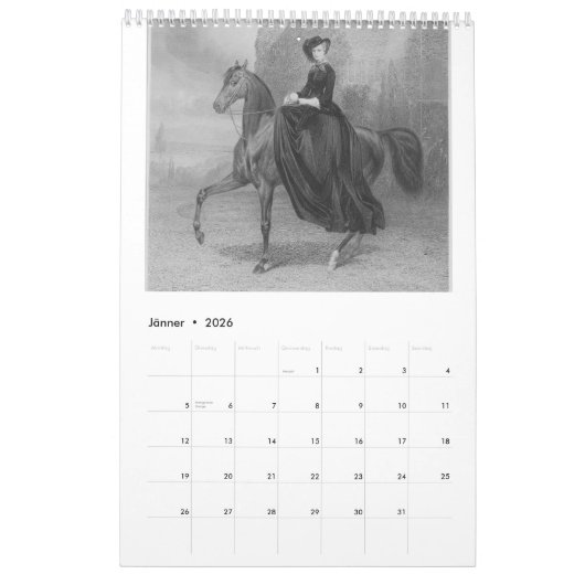 Kaiserin Elisabeth von Österreich – Sisi Kalender (Jan 2026)