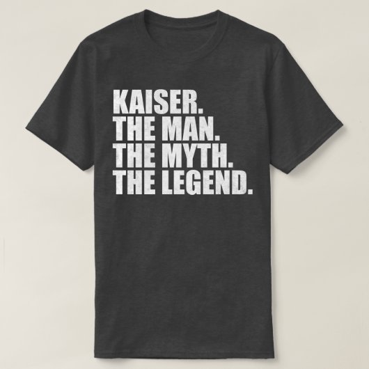 KaiserKaiser Naam Kaiser Voornaam T-shirt (Design voorkant)