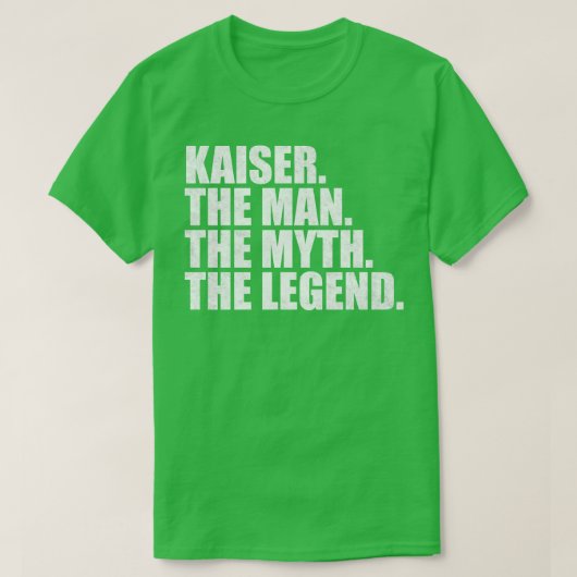 KaiserKaiser Naam Kaiser Voornaam T-shirt (Design voorkant)