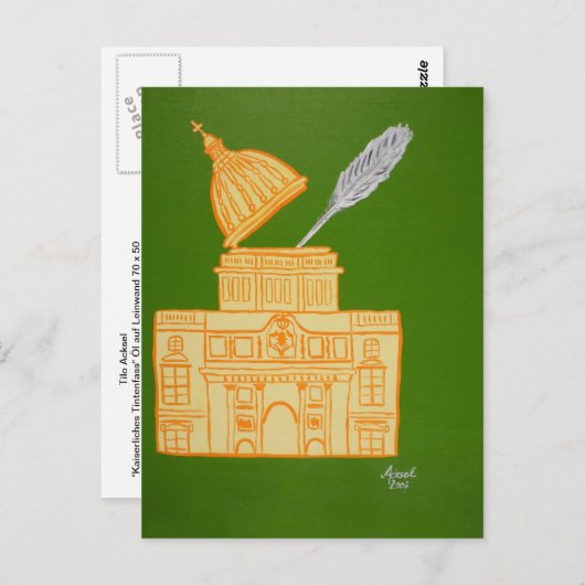 Kaiserliches Tintfass Briefkaart (Voorkant / Achterkant)