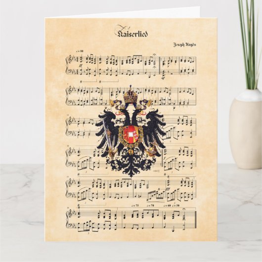 Kaiserlied, Oostenrijkse keizersnede Kaart (Voorkant)